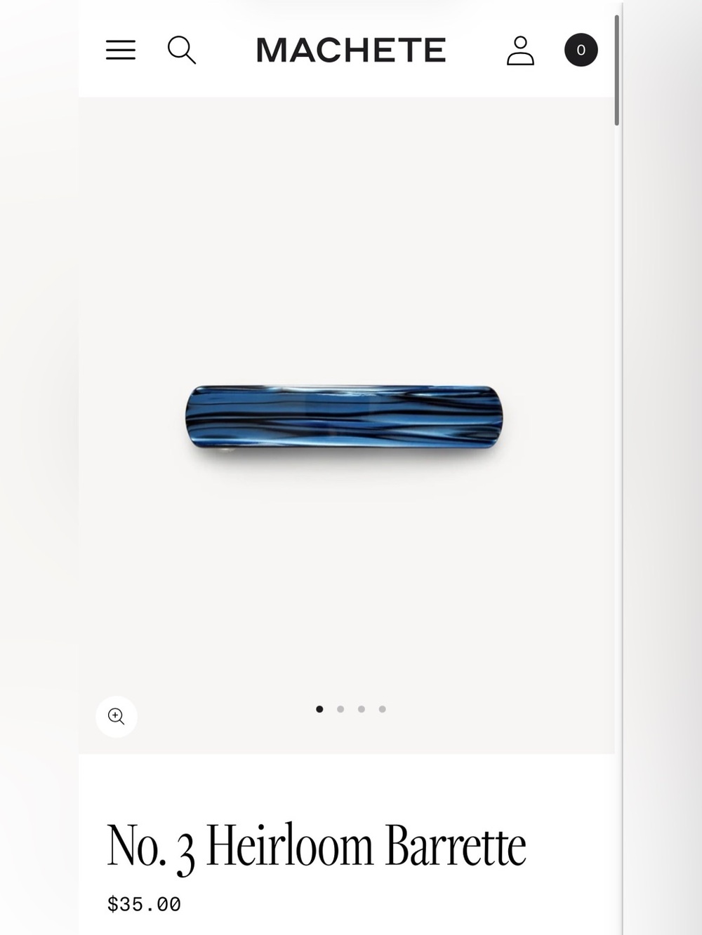 MACHETE - No. 3 Heirloom Barrette - Indigo Blue 💙🌊 SOLD OUT